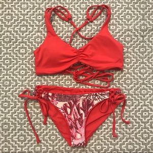 MAAJI BIKINI SET red coral